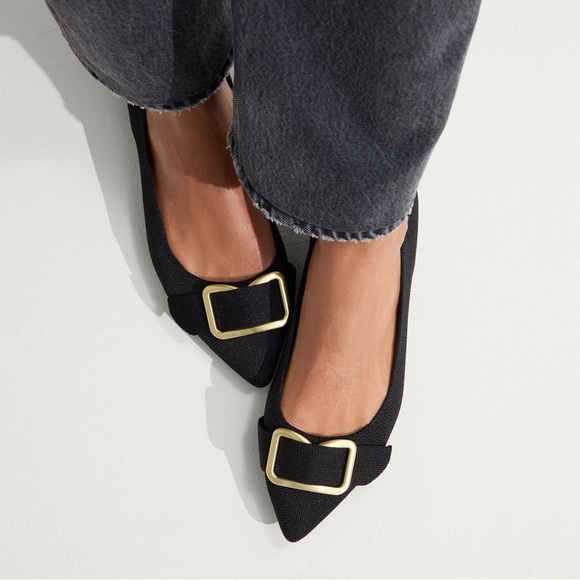 Rothy's Shoes - Rothy's The Emblem Point II Flats Size 10 Black